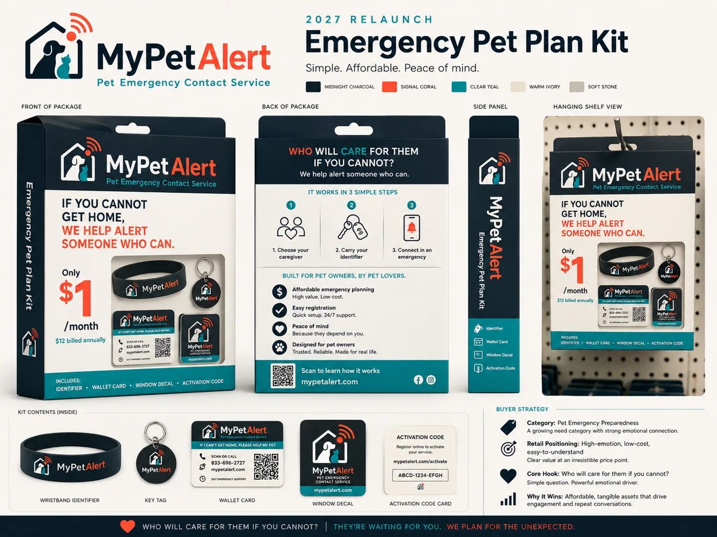 MyPetAlert Emergency Pet Plan Kit retail packaging